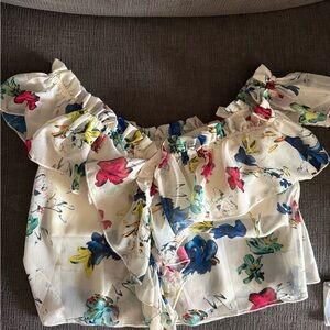 Floral Off-Shoulder Women's Top